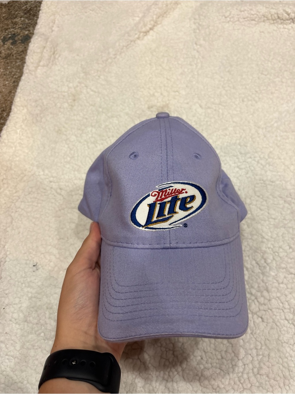 Light Blue Miller Lite Cap